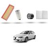 HOFFCAR Kit Tagliando 4 filtri compatibile con Alfa Romeo 147 (937) 1.9 Jtd 88kw 2004