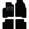 QUEMAR Tappetini Auto compatibili con Panda III dal 2012 e Hybrid/Kit Tappeti Moquette e Gomma su Misura (Set 2 Anteriori + 2 Posteriori)/ Ricami e Colori Personalizzati (Bordo Nero, 0 Ricami)