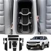 Coleya Tappetini Antiscivolo Compatibile con Jeep Avenger 2023 2024, Tappetini in Gomma per Console Centrale, Portabicchieri, Cuciture Porta, Braccioli, Jeep Avenger Tappetino per Auto (Bianco)