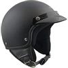 SKA-P SKAP, casco jet per moto SMARTY nero opaco, S