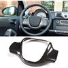 SPORTARC Coprivolante in fibra di carbonio per Smart FORTWO 451 2009 2015, stile decorativo alla moda, antigraffio, facile installazione, materiale ABS