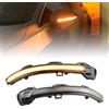 QKLsudua 2 pz Dinamico Sequenziale Blink Compatibile con VW Golf 8 GTI R GTE GTD MK8 2020 2021 LED Specchio Laterale Indicatore di Direzione