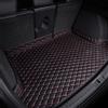 OYTHO Tappetino per Bagagliaio Dell'auto per Land Rov-er Freelander 2 (L359) 2006 2007 2008 2009 2010-2014, Pelle Baule Fodera, Tappeto Protezione, Antiscivolo AntiGraffioTappetini Accessories,- Black red
