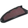 DNA High Performance Filters DNA Filtro Aria ad Alte Prestazioni Compatibile per Kymco Xciting S 400i (19-22) con Efficienza di Filtraggio del 98-99% e Flusso d'Aria Incrementato del 28.20% PN: P-KY4SC21-01