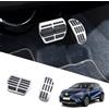 Ruiya Pedale di Copertura per 2020-2023 Renαult Clio 5/Captur 2/Arkana/Austral/Megane E-Tech/18-23 Dacia Duster,16-23 Koleos Pedale del Gas e Freno Poggiapiedi Copertura per Pedali [Automatica]