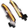 VIGORTHRIVE Lampada per specchietto retrovisore Lampeggiante dinamico Indicatore di direzione a LED Compatible for Volvo V40 V60 S60 Cross Country S80 2014-2018 V70 III 2012-2016