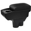 YJYWZH Bracciolo per Opel Corsa E 2014-2019 con Vano Smartphone | Vano smartphone,Portabicchieri,Doppio vano portaoggetti,Bracciolo centrale scorrevole,Pelle PU,Base specifica per veicolo