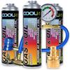 Cool5 3 X Summer AC Recharge + Olio - Cambio refrigerante e Olio (R1234yf Gas sostitutivo) con Tubo di misurazione e Adattatore YF - per Auto dal 2017 e Nuovo, 290 g + 70% del Prodotto - Soluzione