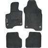 Rebeca Shop® Tappetini Auto nero compatibili per Panda dal 2012 Easy in poi 4 clip/Kit di Tappeti in Moquette su Misura (Set 2 Anteriori + 2 Posteriori) Ricamo logo Panda