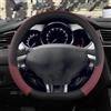 DELORM Copri Volante Per Citroen DS3 DS 3 Racing Cabrio Coprivolante Per Auto Accessori Auto Antiscivolo In Pelle PU Copertura Volante (Colore : D shape Wine Red)
