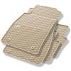 Mossa Tappetini gomma adatti per Opel Insignia I (2008-2017) 4 pz. beige | Liftback, Berlina, Sports Tourer