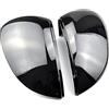QKLsudua 1 paio di custodie per specchietti retrovisori esterni neri Cappucci di copertura per specchietti retrovisori senza cambio di corsia di assistenza compatibile con V-W Golf 8 MK8 2020 2021