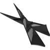 Cabilock Copertura per Presa d Aria Laterale Auto in Abs Nero, Decorazione Esterna per Cofano Facile Installazione, per Modifiche Auto Sportive