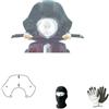 farbrothersonline COMPATIBILE CON BEVERLY 500 2002 A 2006 A/710 CUPOLINO PARABREZZA SPOILER CLASSIC BASSO FUME' SCURO IN PMMA, COMPLETO DI ATTACCHI PER IL MONTAGGIO NERI ANTI CORROSIVO, 530X210X3 MM