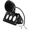 THUJMGH Portatarga Moto Supporto for targa laterale for moto, adatto for Harley Sportster S, for Bobber Chopper, luce di stop posteriore(1 set)