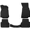 WALSER Tappetini in gomma per auto XTR su misura compatibile con Audi A6 C8 Avant (4A5) 05/2018 - 2025, A6 Allroad C8 (4AH) 11/2018 - 2025