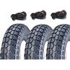 ECOVELO 3 GOMME 3.50-8 6PR COMPATIBILE CON VESPA VBB VNB VBA VNA VB1T GL 125 150 + CAMERE | PNEUMATICI NERI KIT RICAMBIO SET COPERTONI