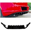 IDENUONA Diffusore per paraurti posteriore auto con copertura a labbro per Volkswagen Golf 7 MK7, kit carrozzeria nero lucido