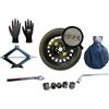 D'ANGELO 1988 Kit Ruotino di Scorta 17 compatibile con Toyota Corolla Cross con Cric, Chiave, Guanti e Sacca 155/70r17