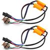 KATUR, confezione da 2 resistenze di carico per LED da 50 W, 8 ohm, per luci 7443 e 7444NA, corregge il lampeggiamento veloce delle luci a LED per indicatori di direzione o luci targa