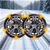 Generic 10 pcs Catene da neve per Lamborghini Huracán EVO Spyder(2019-),Catena Antiscivolo per Strade Innevate e Ghiacciate Invernali,Resistente Alle Basse Temperature,Resistente All'usura