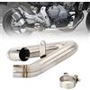 HEATE Moto per Honda Hornet 600 2007 2008 2009 2010 2011 2012 2013 CBR600F CB600F Hornet 600 Fuga Decat Tubo di Collegamento Tubo di Scarico Catalizzatore Elimina Tubo Accessori