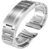 Generic Cinturino compatibile con Rolex SUBMARINER for DAYTONA 20mm Chiusura pieghevole Bracciale in acciaio inossidabile 904L Argento opaco