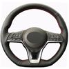 HATHWAY Compatibile con Nissan Micra K14 2017-2021, Coprivolante per Auto, Coprivolante Antiscivolo e Resistente all'Usura per Auto, Decorazione per Auto