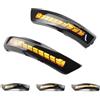 Yoegerery Indicatori di direzione dinamici a LED nello specchietto retrovisore per Ford Focus MK2 MK3 2008-2016 Mondeo MK4 2011-2015 (Nero-Sport)