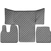 F-CORE Tappetini copricofani camion compatibile per MAN TGS TGM TGL 01.13-12.19 L CAB LX CAB GRIGIO