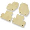 Mossa Premium tappetini auto in velluto compatibili con Volvo XC60 I (2008-2017) - tappeti auto - beige 1