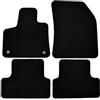 J&J AUTOMOTIVE Premium Tappetini in Tessuto di Velluto su Misura per Opel Opel Grandland X 2017-2024, Set da 4 Pezzi Anteriori e Posteriori, Antiscivolo, Colore Nero