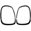 Shkalacar Anello di rifinitura fanale Posteriore, 2 Pezzi di Ricambio per BMW Mini Cooper F55/F56/F57 2014-2021 OEM: 51712285495, 51712285496, 63218495331, 63218495332