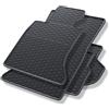 Mossa Tappetini auto in gomma compatibili con BMW 5 F10, F11 Berlina, Touring (2013-2017) nero - tappeti gomma