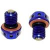 Gnyduw Tappo di scarico dell'olio magnetico per Lifan YX Zongshen XR50 Pit Dirt Bike Parts 50 cc-160cc (blu)