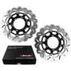 Arashi Dischi Freno Anteriori per Suzuki GSXR 750 2008-2018 Disco Accessori Ricambio Moto GSXR750 GSX R GSX-R 750 GSX-R750 600 1000 Nero 2009 2010 2011 2012 2013
