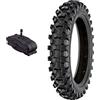 Fusaro Moto EMB10MEG GOMMA COPERTONE 4PR PNEUMATICO + CAMERA MOTO MINI CROSS 3.00-10 TASSELLATO MINIMOTO MINICROSS