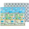 M MOLTO MOLTO | Tappeto gioco reversibile XXL 150x200 cm - Design Gusy Light con stampa per bambini - Tappeto per neonati antiscivolo, pieghevole e imbottito - Da 0 mesi