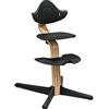 Stokke Sedia Stokke Nomi, Rovere/Nero - Favorisce la seduta attiva - Regolazione perfetta senza utensili - Include un poggiapiedi stabile e ruote anti-ribaltamento - Sostiene fino a 150 kg