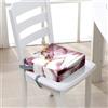 FANSU Rialzo da Sedia per Bambini, Marmo Stampa Comodo e Smontabile Cuscino Seduta per Sedia Cuscino Alzasedia con Cinghie Lavabile per Seggioloni Alza Sedia (Viola2,32x32x8cm)