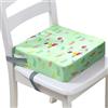 FANSU Rialzo da Sedia per Bambini Stampa di Farfalla Comodo e Smontabile Cuscino Seduta per Sedia Cuscino Alzasedia con Cinghie Lavabile per Seggioloni Alza Sedia (Verde,32x32x8cm)