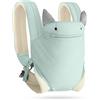 SONARIN 4-in-1 Marsupio Neonati Leggero,Morbido Cotone Portantina Bebè Traspirante Porta Bambino Ergonomico,Regolabile per Neonati e Bambini 0-36 Mesi,Tutte le Posizioni(Blu)