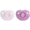 AVENT Philips AVENT SCF099/12 - Ciuccio a forma di cuore, 3-18 m, colore: rosa/rosa chiaro, confezione da 2