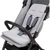 baby idea Babysanity® Morbido Riduttore Copri Passeggino Universale Materassino Neonato Soffice Imbottitura Rivestimento Spugna Di Cotone 100% con Bordatura - Made in Italy - (Grigio)