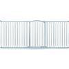 Safetots Cancelletto di Sicurezza Extra Alto con Parte Superiore Incurvata, 234cm - 243cm, Grigio Opaco, Extra Alto con 100cm di Altezza, Montaggio a Pressione per Scale, Barriera di Sicurezza