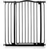 Safetots Cancelletto di Sicurezza Extra Alto con Parte Superiore Incurvata, 80cm - 89cm, Nero Opaco, Extra Alto con 100cm di Altezza, Montaggio a Pressione per Scale, Barriera di Sicurezza