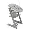 Stokke Sedia Tripp Trapp di Stokke (Storm Grey) con Newborn Set (Grigio) - Per neonati fino a 9 kg - Confortevole, sicuro e facile da usare