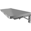 YVZYLXH Tavolo pieghevole da parete in acciaio inox 304,Tavolo da Pranzo,per il montaggio a parete in ufficio, cucina, sala da pranzo(80x40cm/31.5x15.7in)