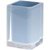 Gedy Bicchiere portaspazzolini da appoggio in Resina Colore Celeste, Serie Rainbow