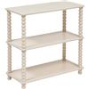 ATMOSPHERA CREATEUR D'INTERIEUR - Scaffale chamlo avorio a 3 livelli 75x34cm